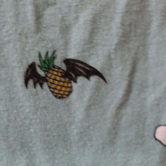 Fifth Sun Blue Green Tank Top Weird Unique Print Small - Picture 7 of 12